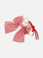 Gingham Bow Bag Charm image 2