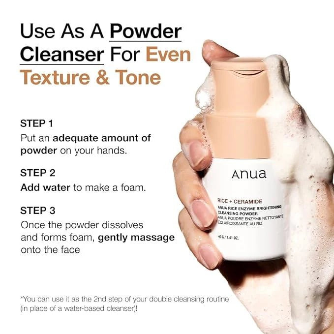 Anua - Rice Enzyme Brightening Cleansing Powder image 2