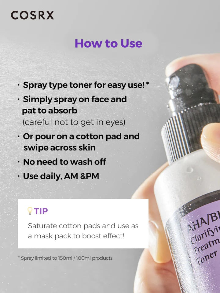 Cosrx AHA/BHA Clarifying Treatment Toner image 1