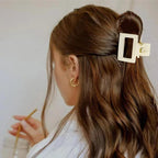 Mini sized matte claw clips 2 inches - Beige image