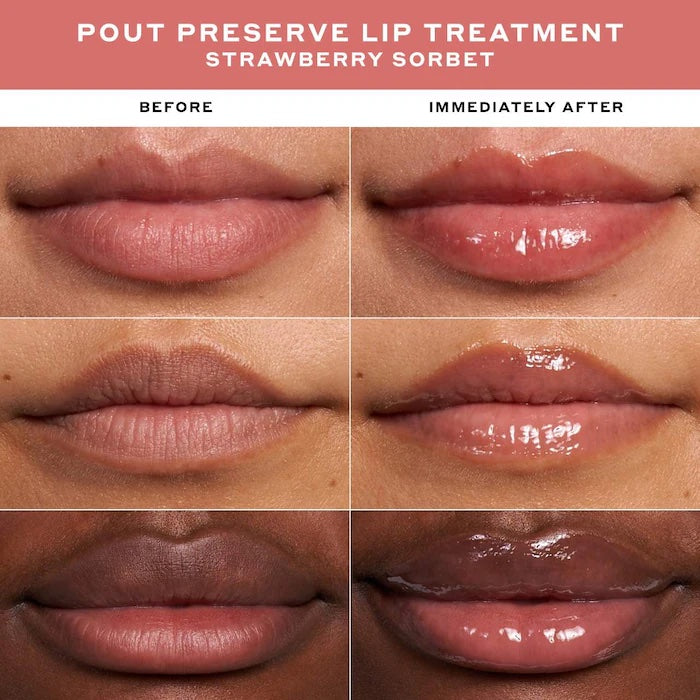 OLEHENRIKSEN Pout Preserve Hydrating Peptide Lip Treatment- Strawberry Sorbet image 1