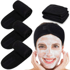 Spa Headband Hair Wrap - Black image