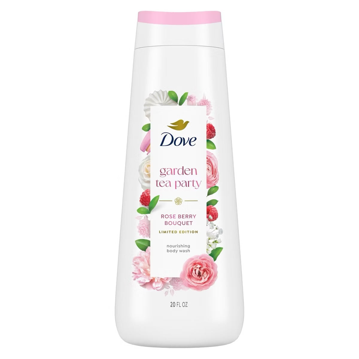 Dove Beauty Garden Tea Party Body Wash - Rose Berry Bouquet - Limited Edition - 20 fl oz image 0