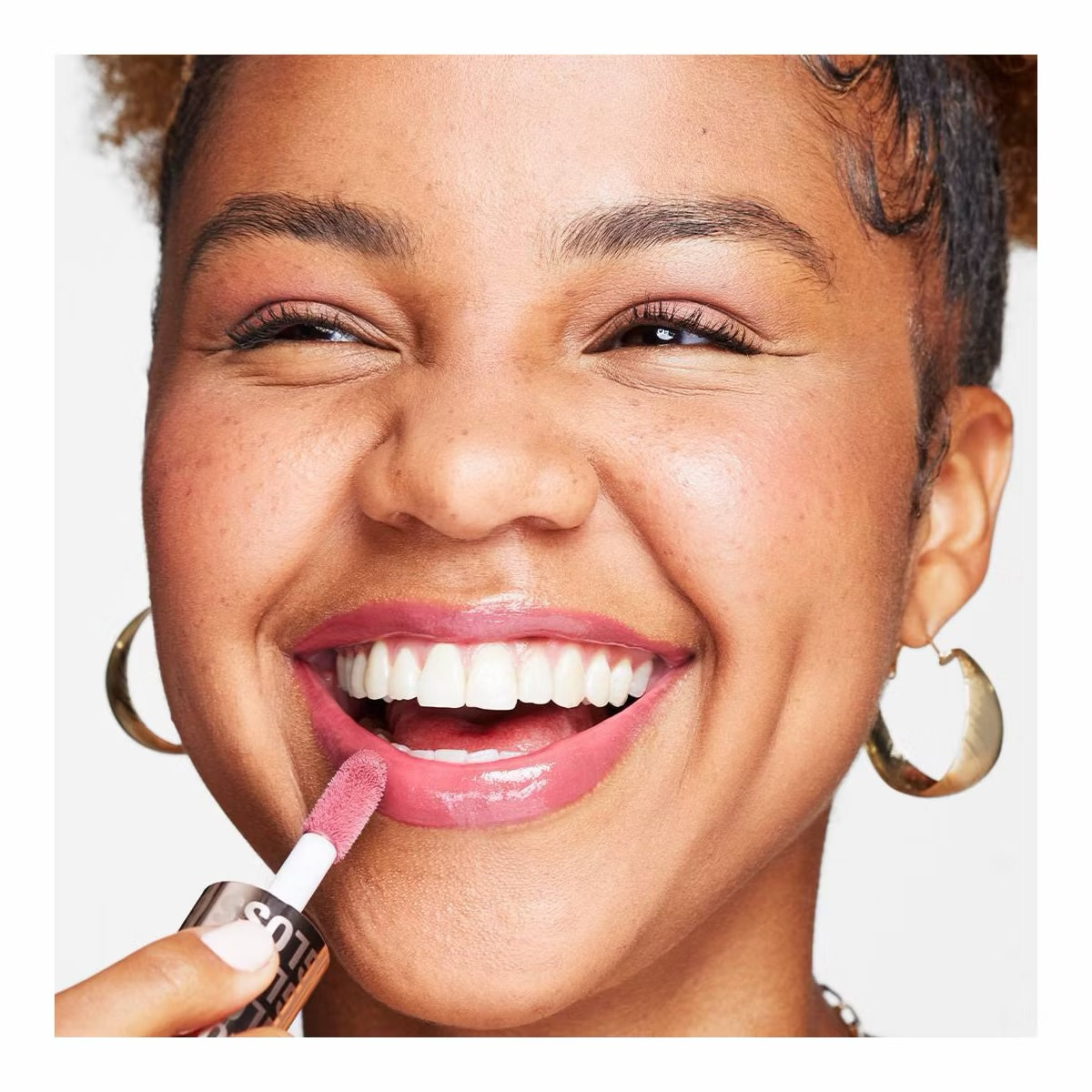 Makeup Revolution Pout Bomb Plumping Gloss - Rosewood Rose Pink - 0.15 fl oz image 1