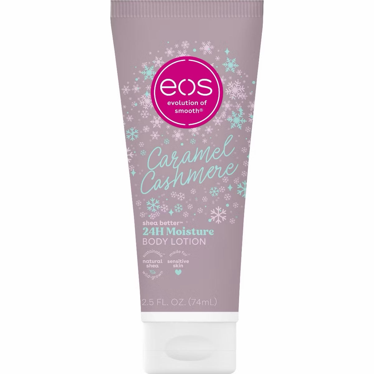 eos Mini Holiday Body Lotion - Caramel Cashmere - Travel Size - 2.5 fl oz image 0