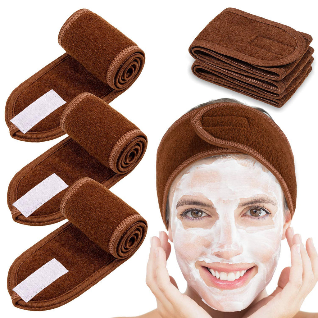 Spa Headband Hair Wrap - Brown image