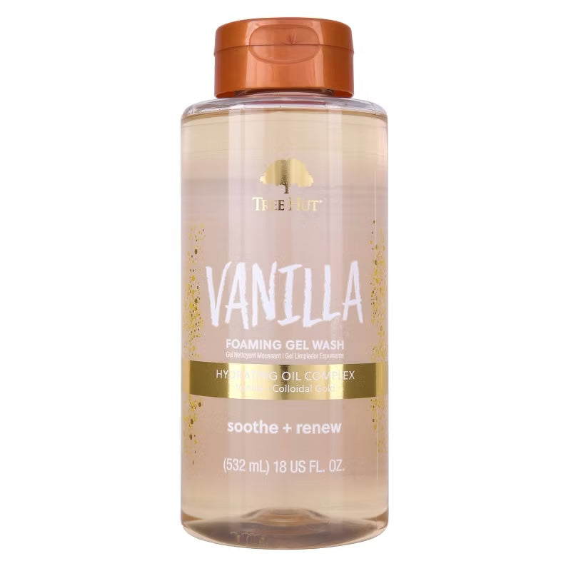 Tree Hut Vanilla Foaming Gel Body Wash - 18 fl oz image 0