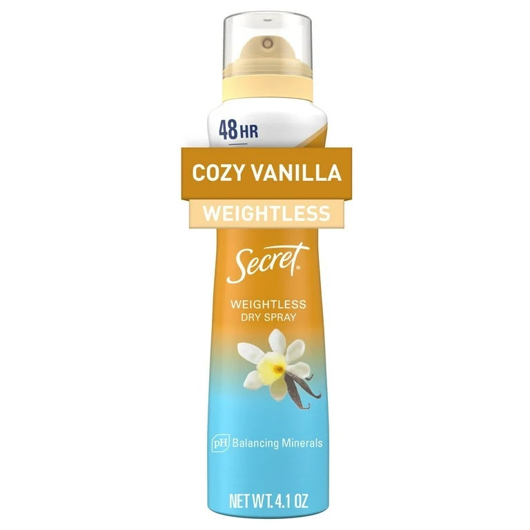 Secret Dry Spray Antiperspirant Deodorant, Vanilla and Argan Oil, 4.1oz. image 0