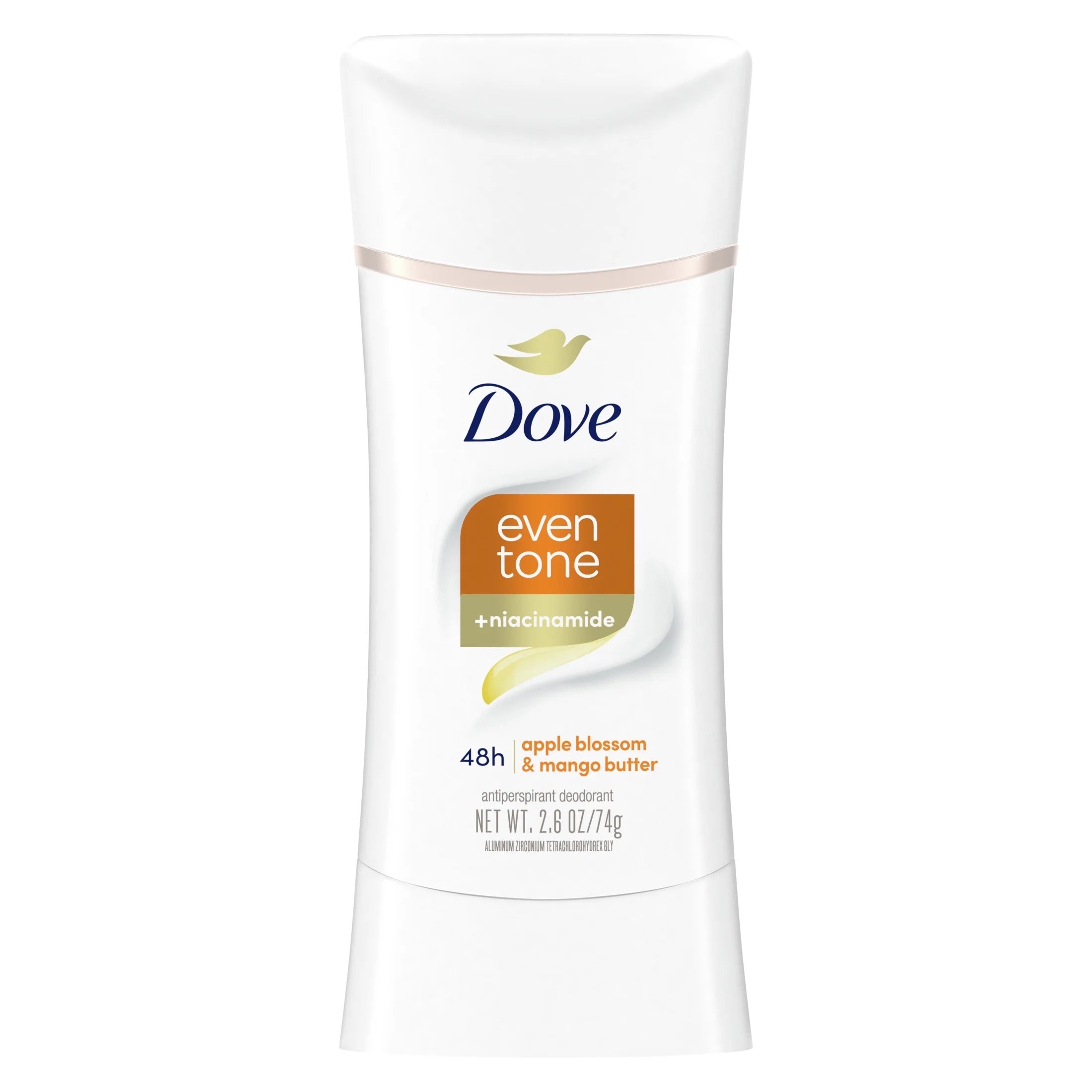 Dove Even Tone Women's Antiperspirant Deodorant Stick, Apple Blossom &amp; Mango Butter, 2.6 oz image 0