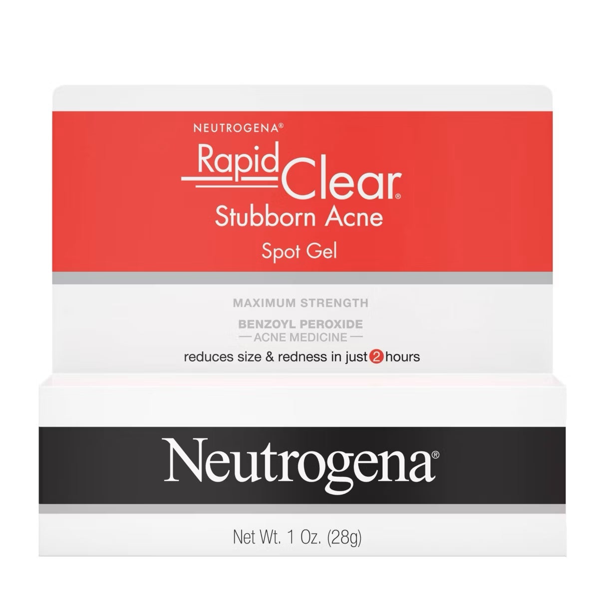 Neutrogena Rapid Clear Stubborn Acne Spot Treatment Gel with Maximum Strength for Acne Prone Skin - 1 oz image 0