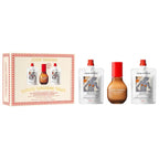 Josie Maran Topless Tangerine Treats Body Butter, Fragrance Mist, Sugar Scrub Gift Set image 0