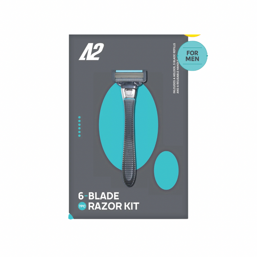 AOA A2 MEN'S 6-BLADE RAZOR STARTER KIT image 0