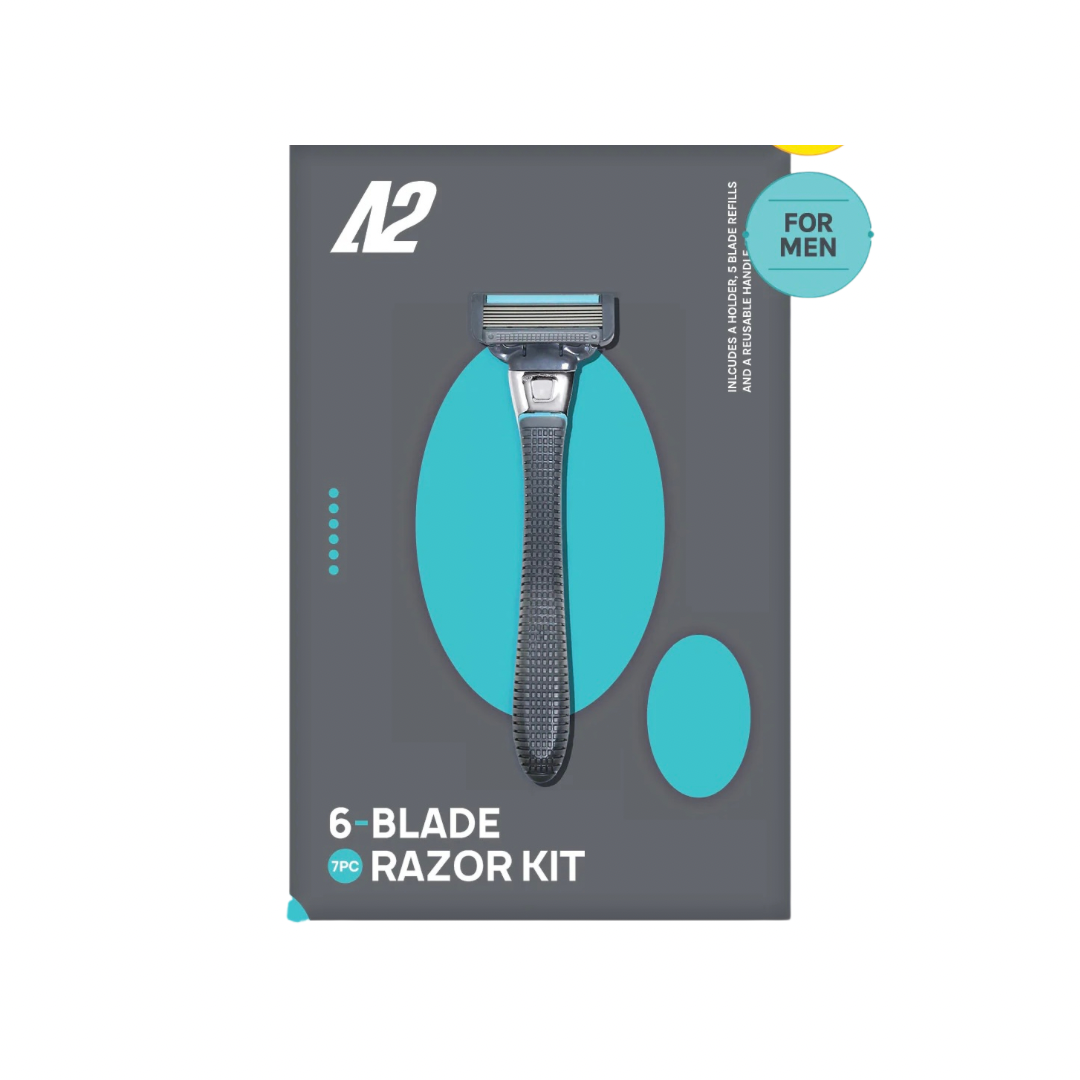 AOA A2 MEN'S 6-BLADE RAZOR STARTER KIT image 0