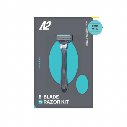 AOA A2 MEN'S 6-BLADE RAZOR STARTER KIT image 0