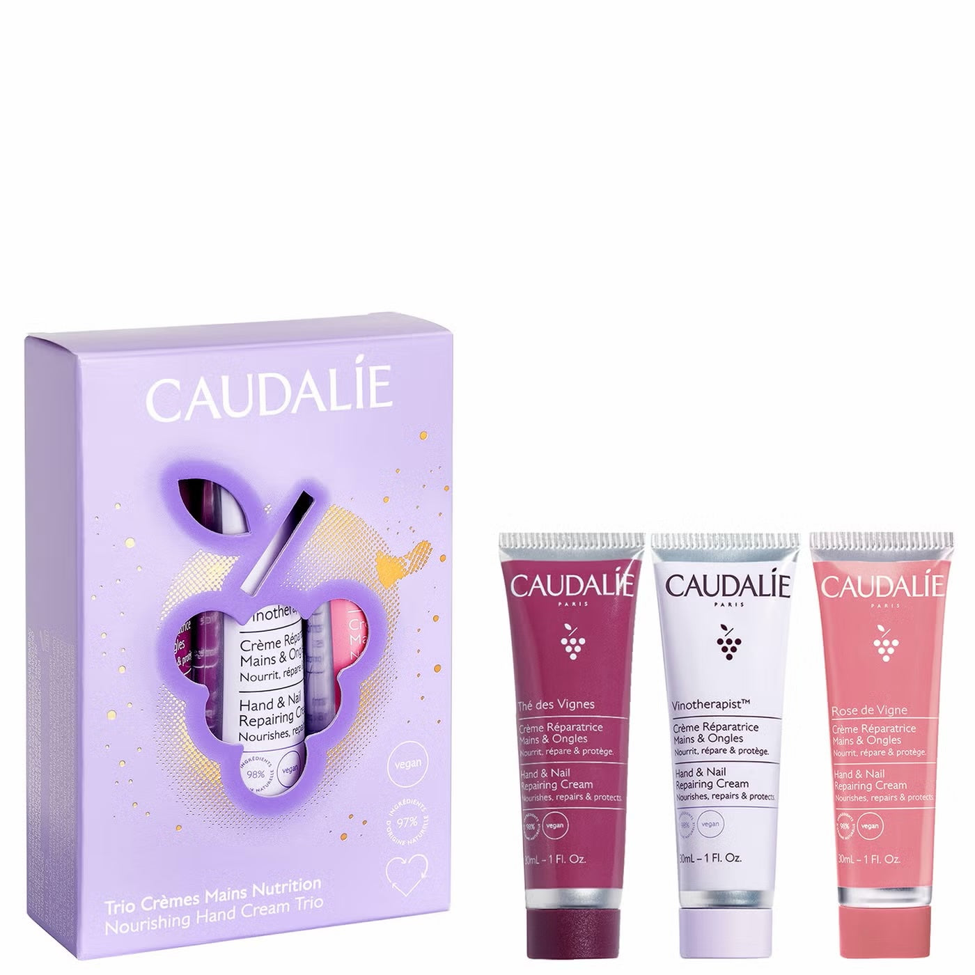 Caudalie Nourishing Hand Cream Trio Gift Set image 0