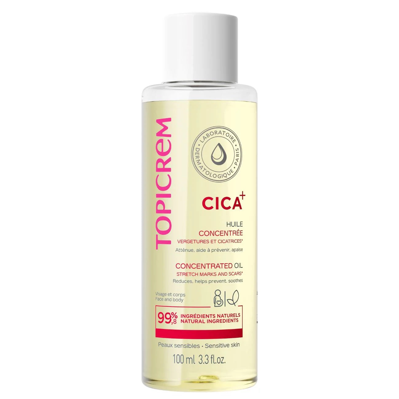 Topicrem CICA + Concentrated Oil for Stretch Marks and Scars 100ml image 0