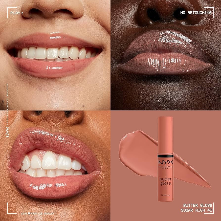 NYX Professional Makeup Butter Lip Glosses - sugar high image