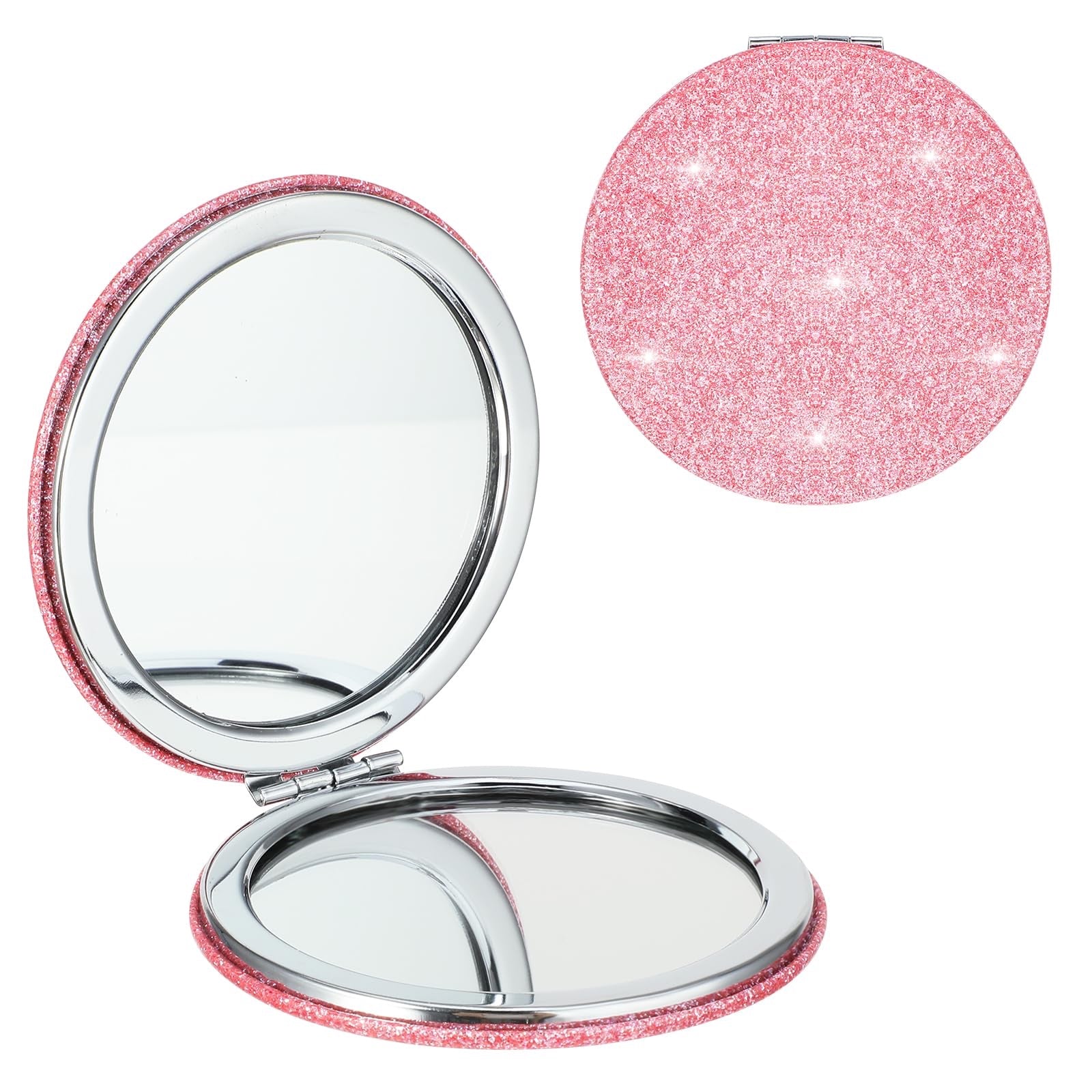 Double -Sided Magnifying Compact Mirror - Pink image