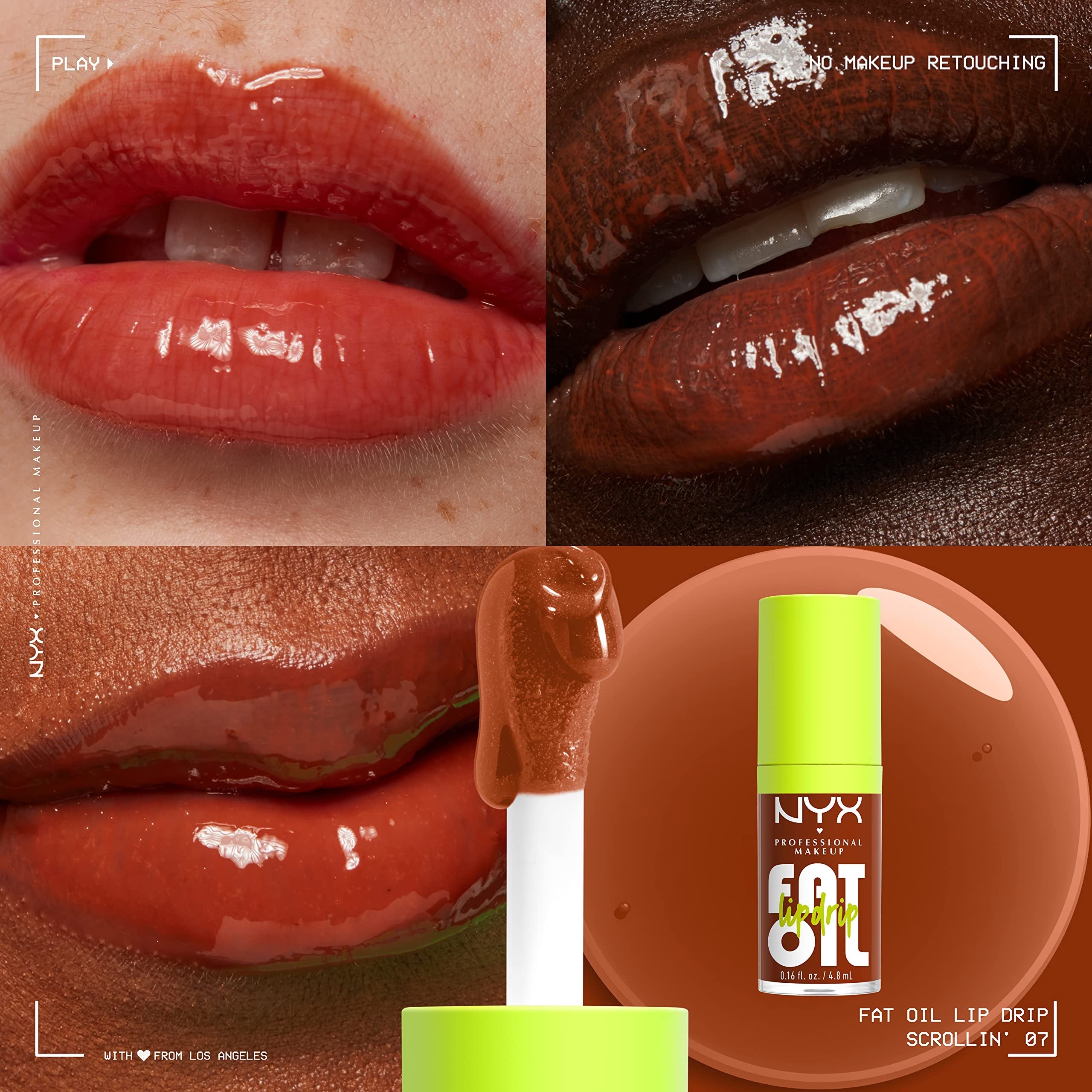 NYX Professional Makeup Fat Oil Lip Drip - Scrollin image