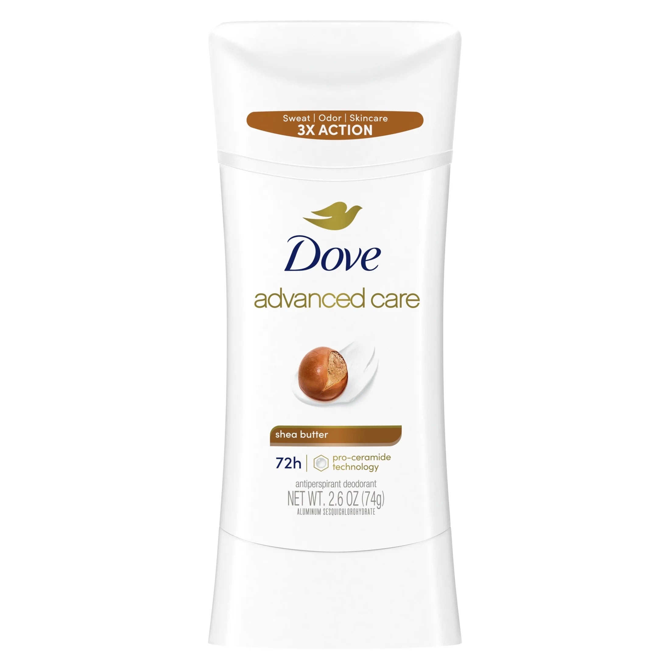 Dove Advanced Care Antiperspirant Deodorant Stick for Women Shea Butter, 2.6 oz image 0