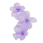 Resin Flower Claw Clip - Mini flowers purple image