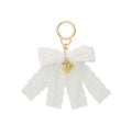 White Lace Clip On  Bag Charm image 0