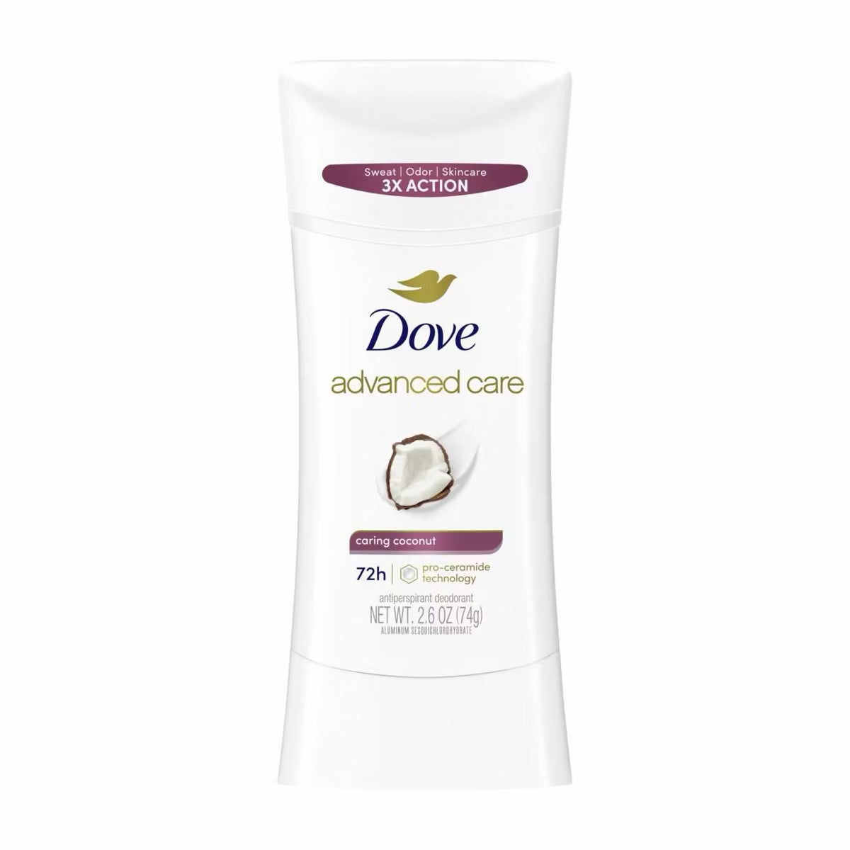 Dove Advanced Care Caring Coconut 72-Hour Solid Antiperspirant &amp; Deodorant Stick image 0