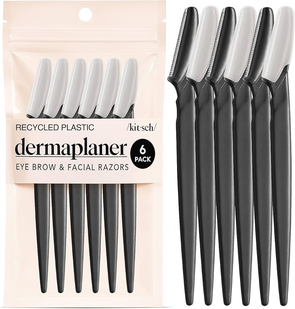 Kitsch Dermaplane Razor  for Women &amp; Men 6pcs - Black image 0