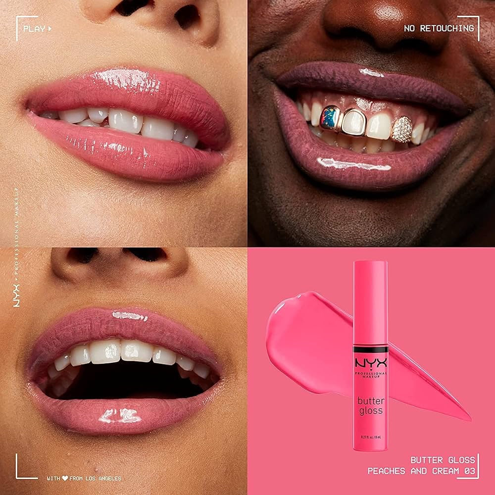 NYX Professional Makeup Butter Lip Glosses - peaches and cream image
