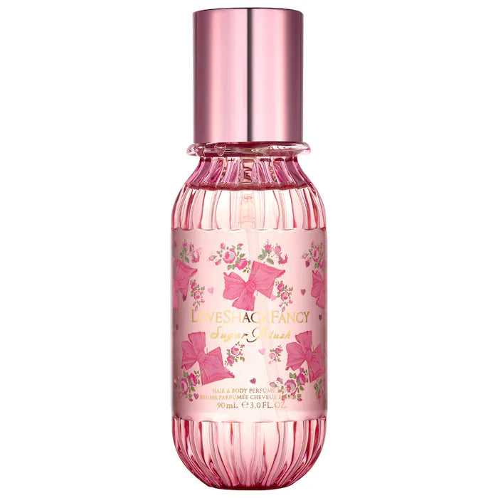 LoveShackFancy Sugar Blush Hair & Body Perfume Mist with Vanilla & Passion Fruit 90 ml
