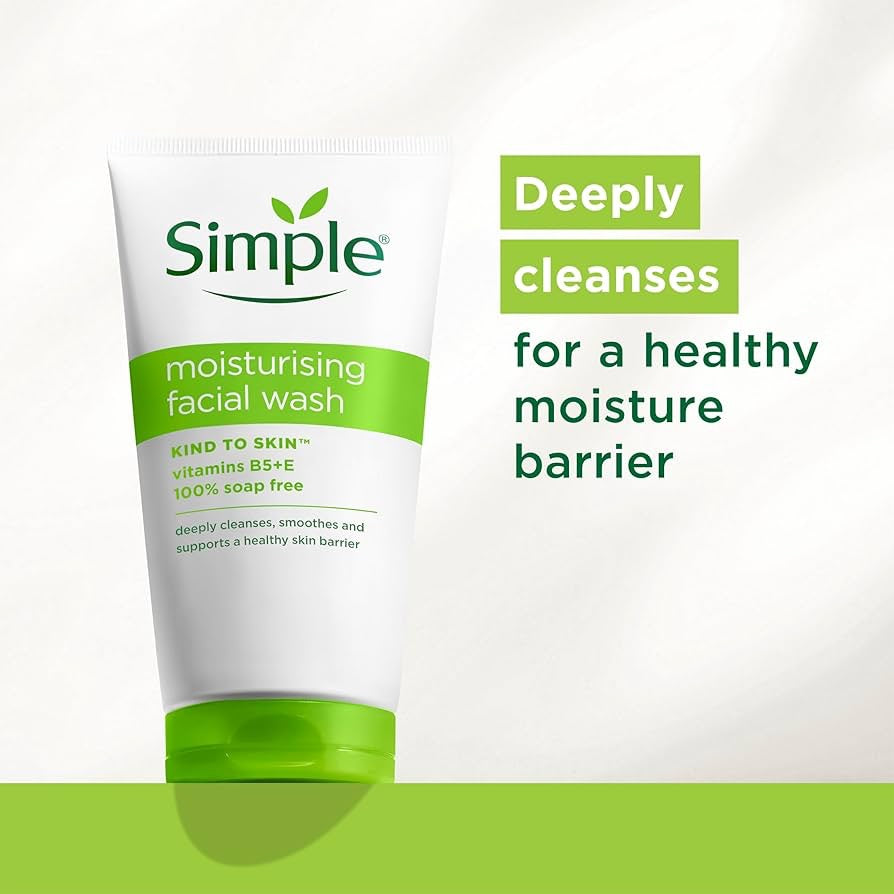 Simple Kind to Skin Moisturising Facial Wash 150ml image 1