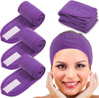 Spa Headband Hair Wrap - Purple image