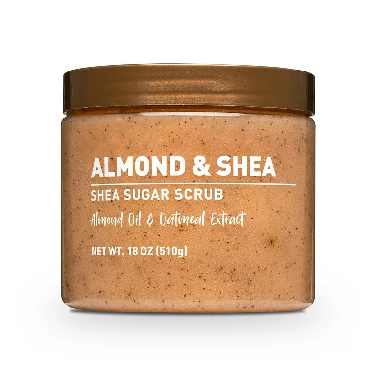 Walmart Equate Shea Sugar Scrub, Almond and Shea, 18 oz image 0