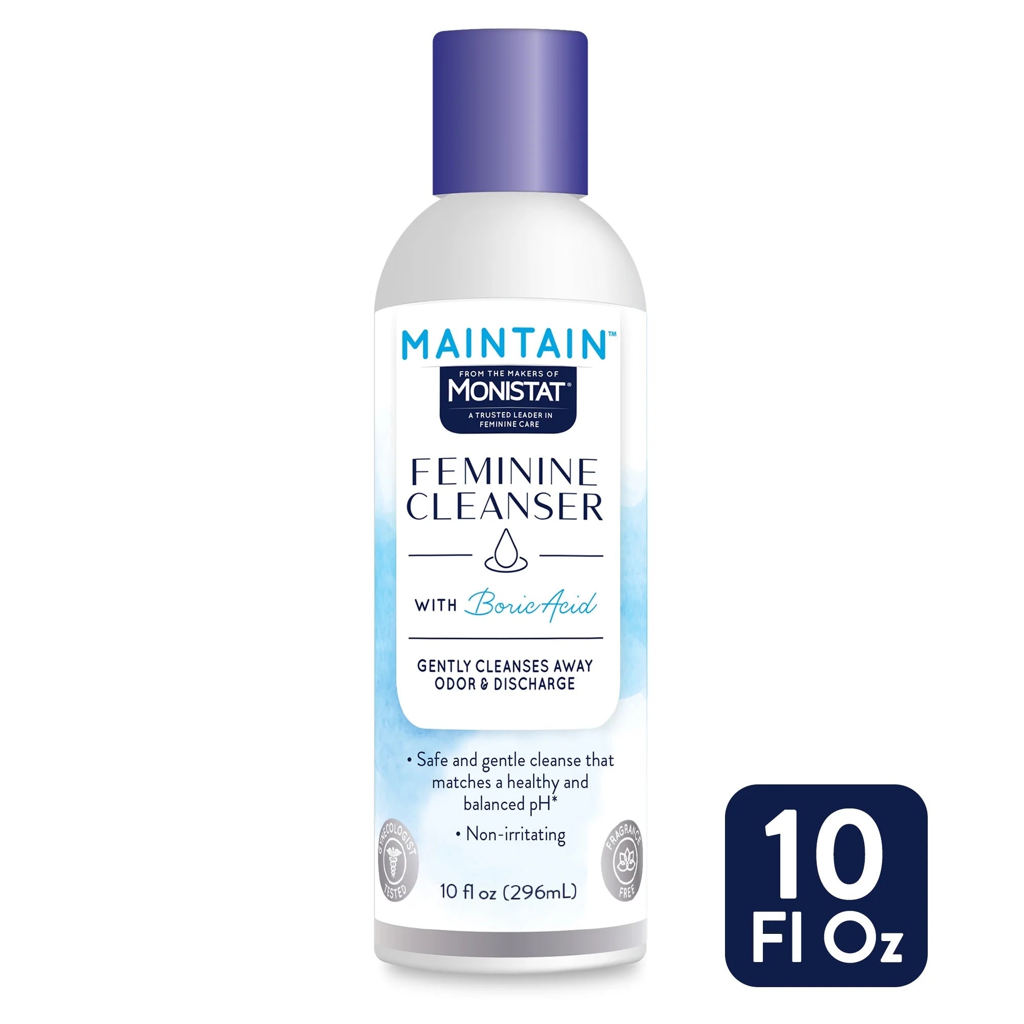 Monistat Maintain Boric Acid Feminine Cleansing Wash - 10fl oz image 0