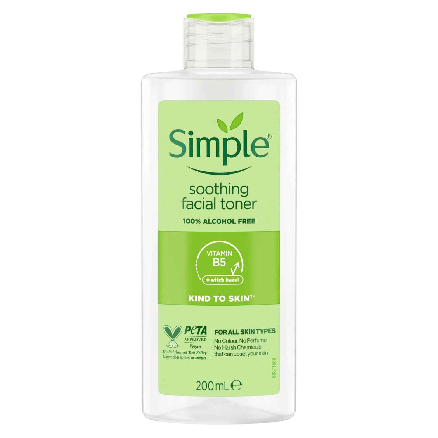 Simple Kind to Skin Alcohol Free Soothing Facial Toner 200ml image 0