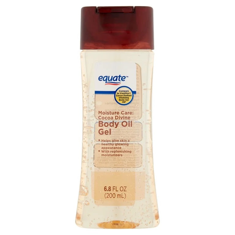 Equate Moisture Care Cocoa Divine Body Oil Gel, 6.8 fl oz image 0