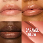 Maybelline Lifter Glaze Hydrating Lip Oil Balm with Hyaluronic Acid - Caramel Glow image 1
