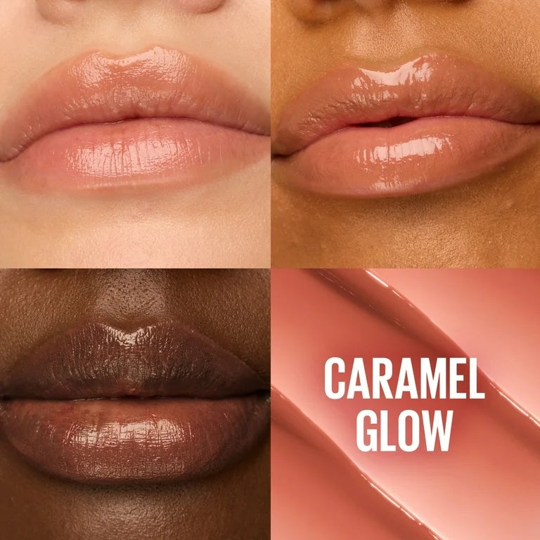 Maybelline Lifter Glaze Hydrating Lip Oil Balm with Hyaluronic Acid - Caramel Glow image 1