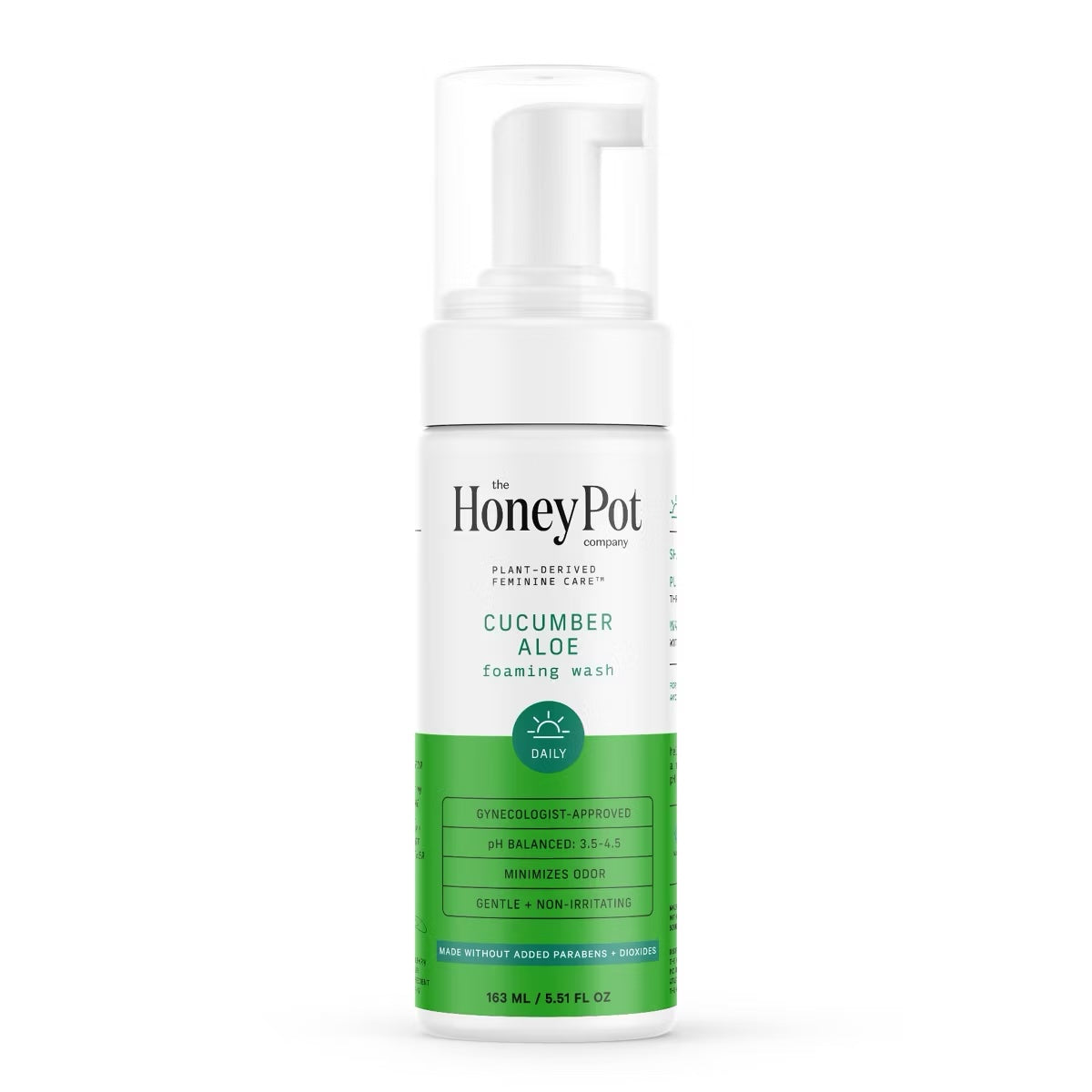 The Honey Pot Company, Cucumber Aloe Feminine Foaming Wash - 5.51 fl oz image 0
