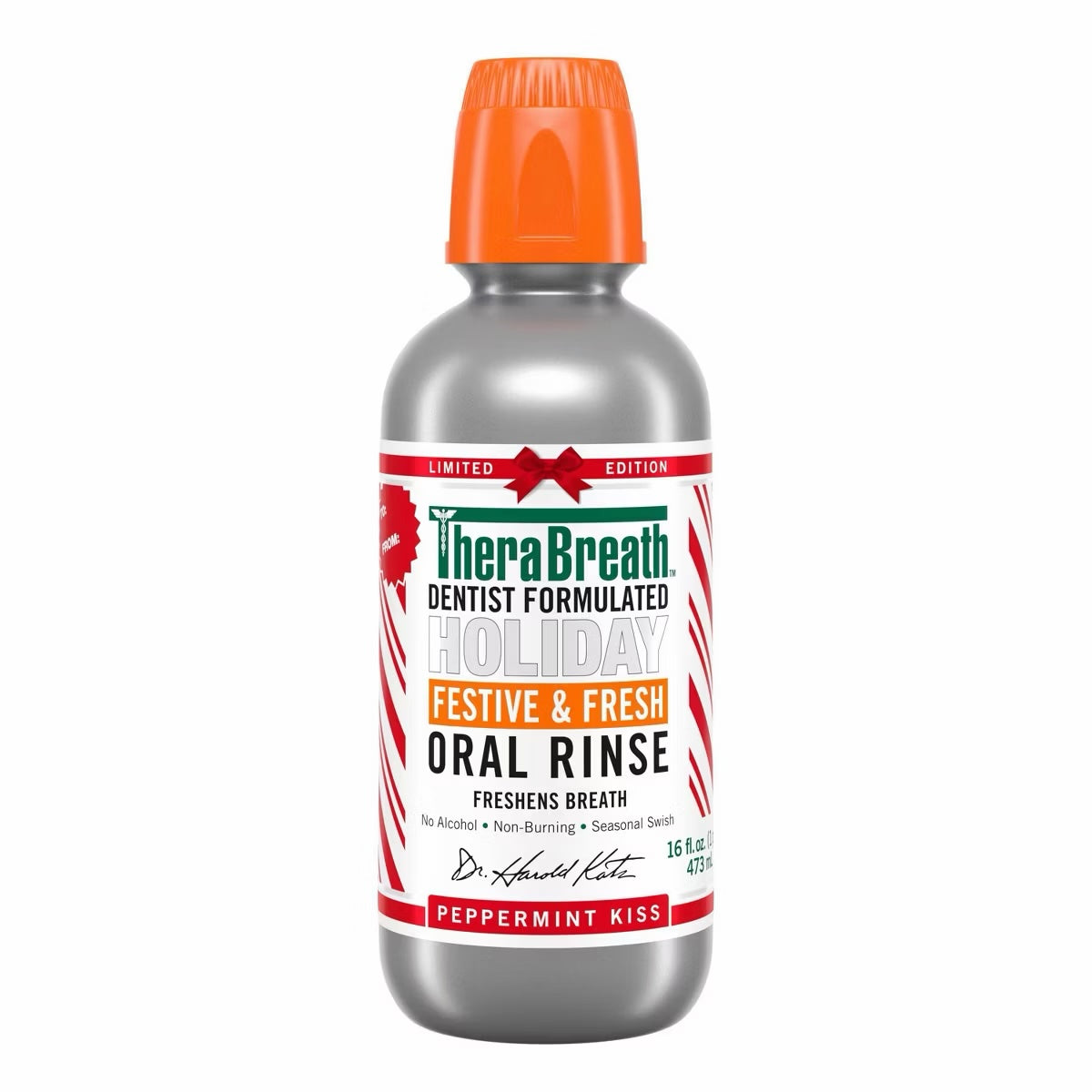 TheraBreath Peppermint Mouthwash - 16 fl oz image 0