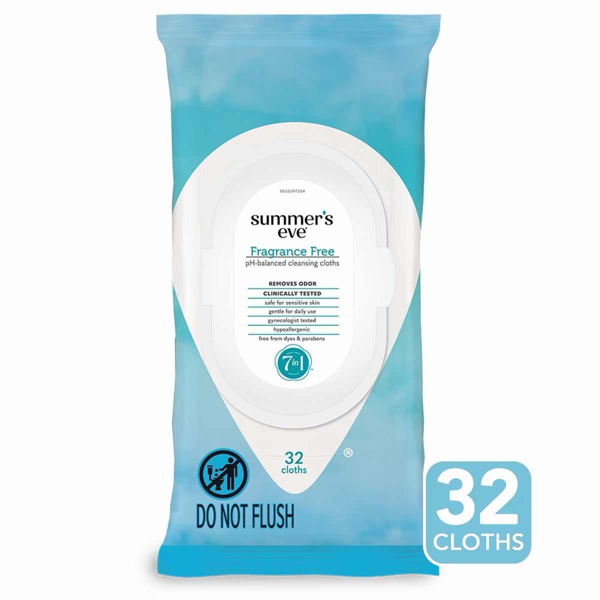 Summer's Eve Fragrance Free Feminine Cleansing Wipes - 32ct image 0