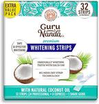 GuruNanda Teeth Whitening Strips - 16-Day Treatment with Non-Slip, Dry Strip Technology image 0