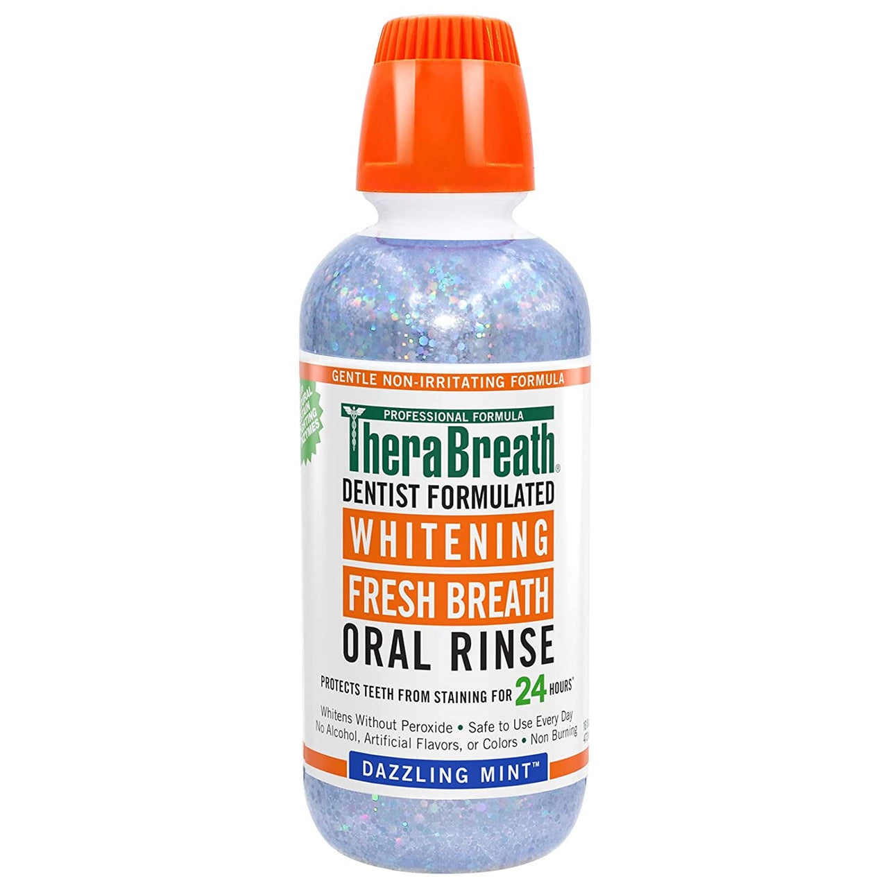 Therabreath Whitening Fresh Breath Oral Rinse - Dazzling Mint, 16oz image 0