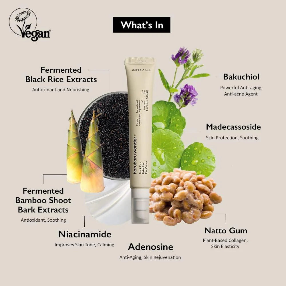 Haruharu Wonder Black Rice Bakuchiol Eye Cream image 1