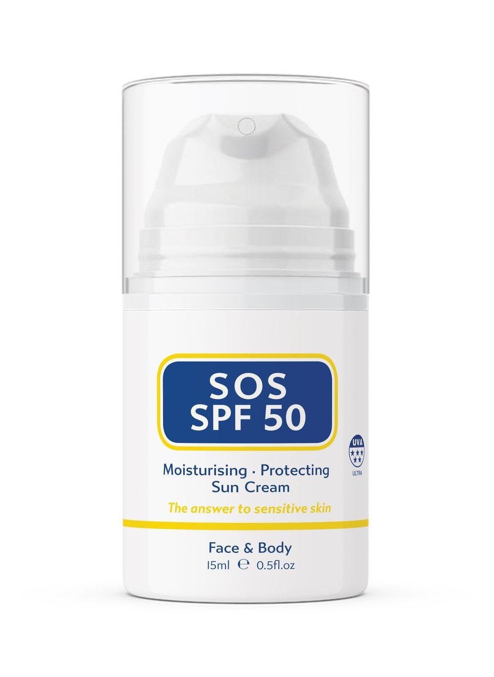 SOS SPF 50 Face and Body Sun Cream - 15 ml image