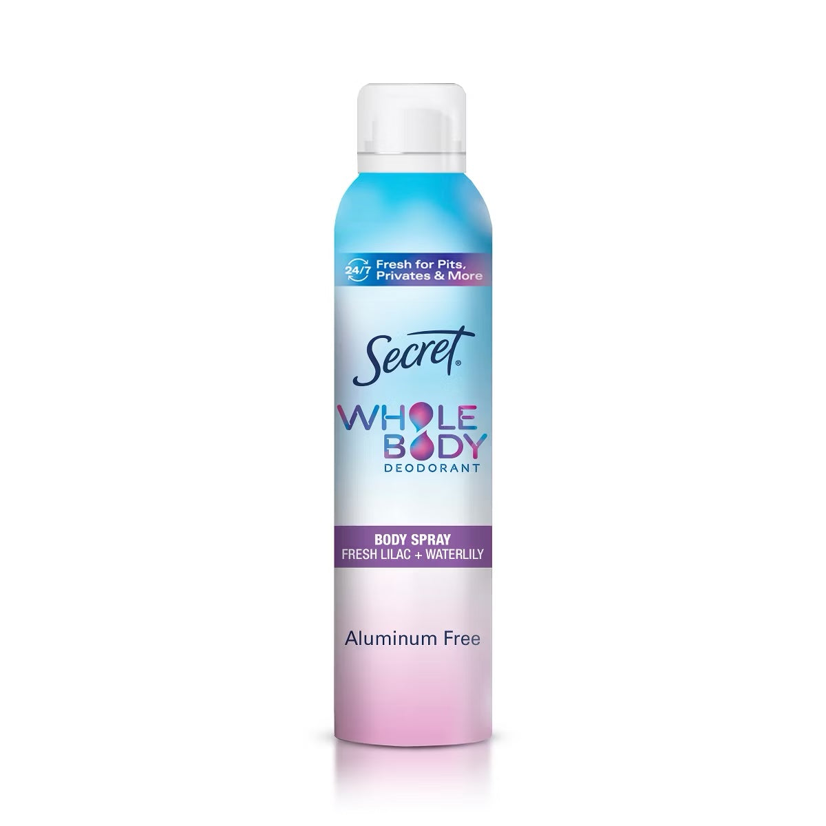 Secret Whole Body Aluminum Free Deodorant Spray - Lilac &amp; Waterlily - 3.5oz image 0