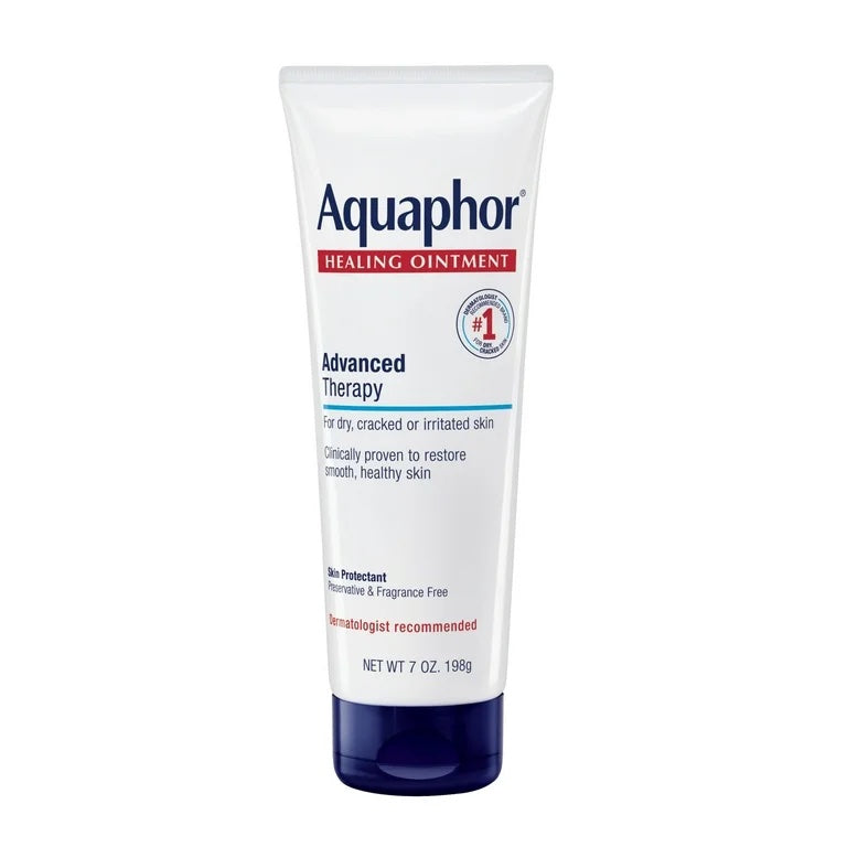Aquaphor Healing Ointment Skin Protectant for Dry, Cracked, Irritated Skin, Fragrance Free, 7 oz image 0