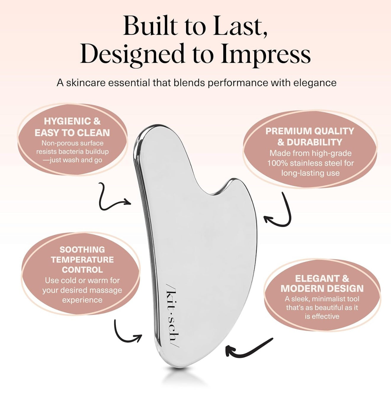 Kitsch Stainless Steel Gua Sha image 1