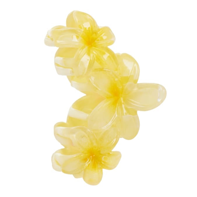 Resin Flower Claw Clip - Mini flowers yellow image