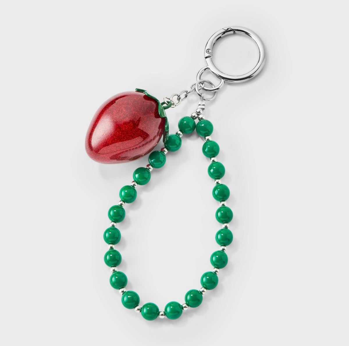 Wild Fable Glitter Strawberry Beaded Bag Charm